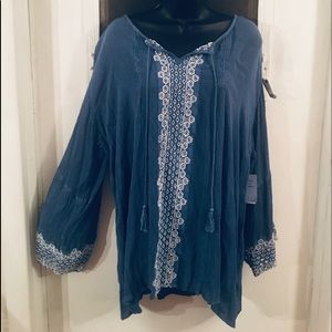 🎉3 for $20🎉Studio West gauze Boho top 3X. NWT